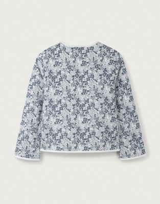 Organic Cotton Petunia Floral Cord Jacket (0–18mths)