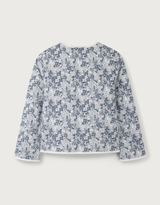  Organic Cotton Petunia Floral Cord Jacket (18mths–6yrs)