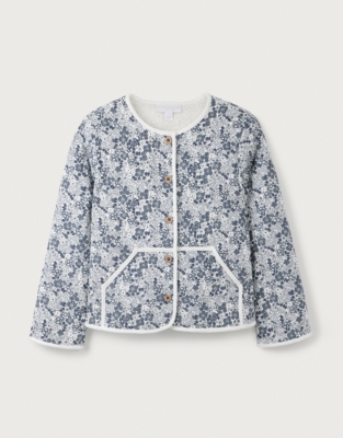  Organic Cotton Petunia Floral Cord Jacket (18mths–6yrs)