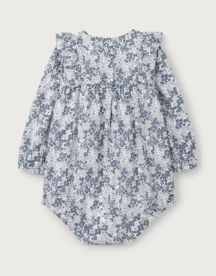 Organic Cotton Petunia Romper (0–24mths)