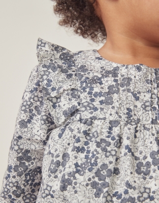 Organic Cotton Petunia Romper (0–24mths)