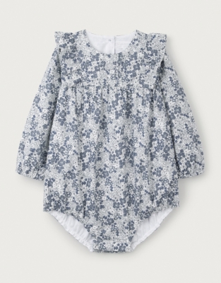 Organic Cotton Petunia Romper (0–24mths)