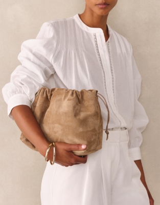 Organic Cotton Pintuck Detail Blouse