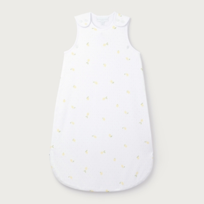 Organic Cotton Pointelle Falling Lemons Sleeping Bag – 1.0 Tog