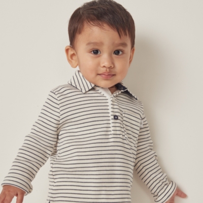 Organic Cotton Polo Top (0–18mths)
