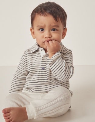 Organic Cotton Polo Top (0–18mths)