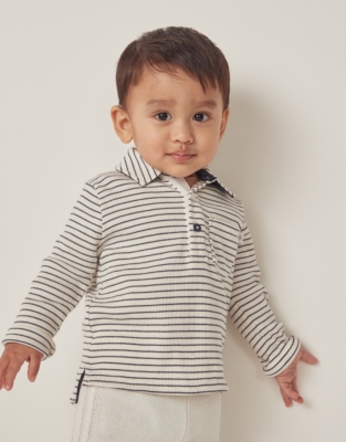 Organic Cotton Polo Top (0–18mths)