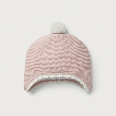 Organic Cotton Pom-Pom Hat (0–6yrs)