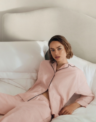 Organic Cotton Poplin Relaxed Pyjama Set