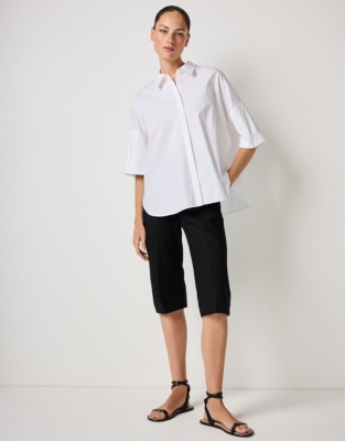 Organic Cotton Poplin Short Sleeve Shirt