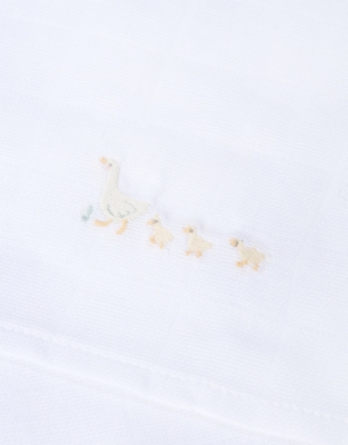 Organic Cotton Puddle Ducks Muslins – 2 Pack