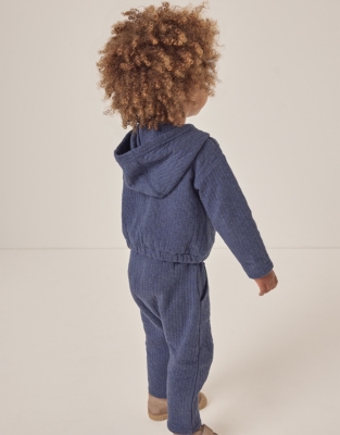 Organic Cotton Quilted Anchor Hoodie & Joggers Set (0–18mths)
