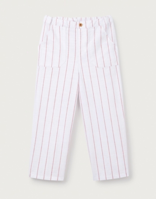 Organic Cotton Red Stripe Pants (0–18mths)