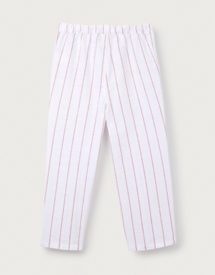Organic Cotton Red Stripe Trousers (0–18mths)