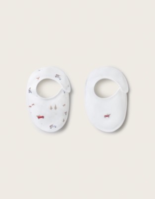 Organic Cotton Reindeer & Car Bibs – Set of 2