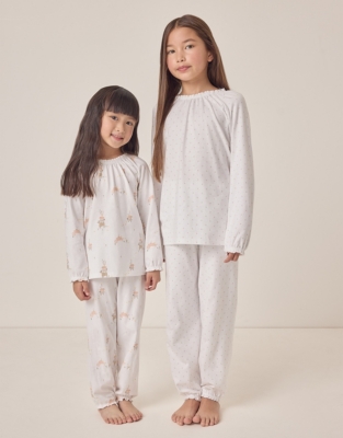 Organic Cotton Relaxed Fit Animals and Polka Dot Pyjamas – Set of 2