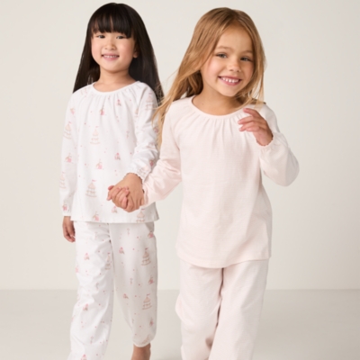 Organic Cotton Relaxed Fit Fairground & Stripe Pyjamas – Set of 2 (2–12yrs)