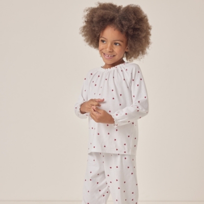 Organic Cotton Relaxed Fit Heart Pyjamas (1–12yrs)