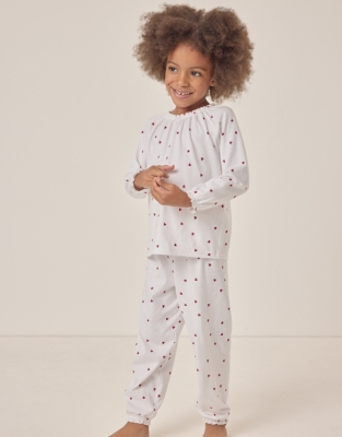 Organic Cotton Relaxed Fit Heart Pyjamas (1–12yrs)