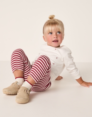 Organic Cotton Relaxed Fit Robin Embroidered Set (0–4yrs)