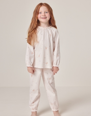 Organic Cotton Relaxed Fit Swan Lake Ballerina Pyjamas 1 12yrs