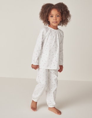 Organic Cotton Relaxed Fit Tiny Floral Print Pyjamas (1–12yrs)