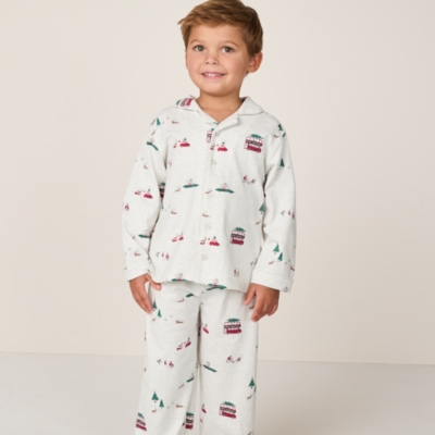Organic Cotton Relaxed Fit Traditional Festive London Pyjamas (2–12yrs)