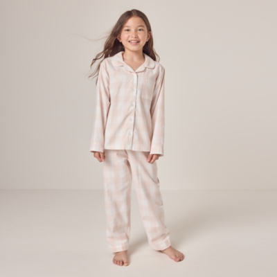 Organic Cotton Relaxed Fit Traditional Gingham Pyjamas (1–12yrs)