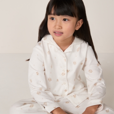 Organic Cotton Relaxed Fit Traditional Hattie Floral Pyjamas (2–12yrs)