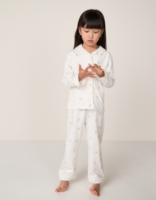 Organic Cotton Relaxed Fit Traditional Hattie Floral Pyjamas (2–12yrs)