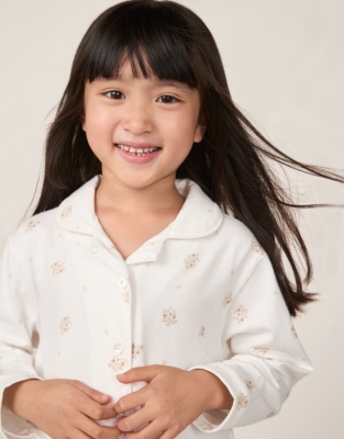 Organic Cotton Relaxed Fit Traditional Hattie Floral Pyjamas (2–12yrs)