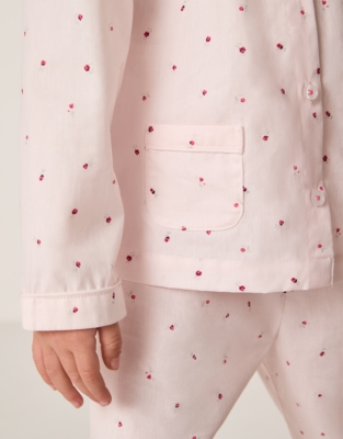 Organic Cotton Relaxed Fit Traditional Ines Floral Pyjamas (2–12yrs)