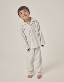 Organic Cotton Relaxed Fit Traditional London Embroidered Pyjamas (1–12yrs)