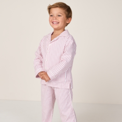 Organic Cotton Relaxed Fit Traditional Red Stripe Pyjamas (2–12yrs)