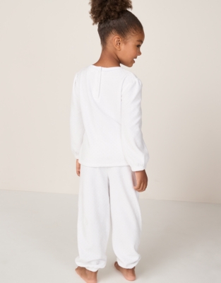 Organic Cotton Relaxed Fit Velour Jingles Pyjamas (2–12yrs)