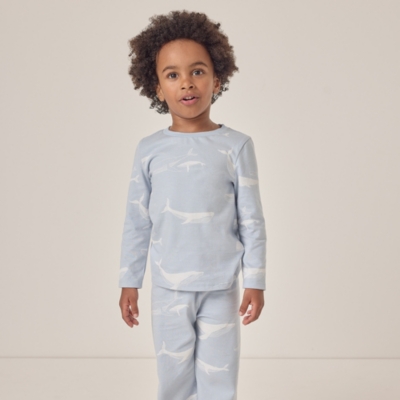 Organic Cotton Relaxed Fit Whale Pyjamas (1–12yrs)