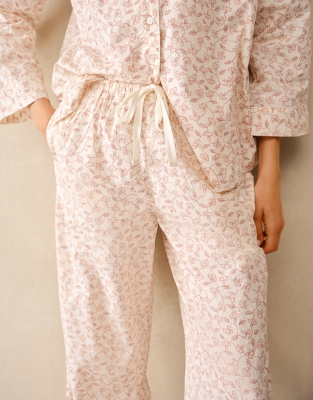 Organic Cotton Relaxed Floral Pyjama Set
