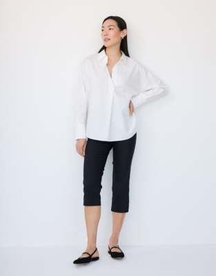 Organic Cotton Relaxed Popover Shirt