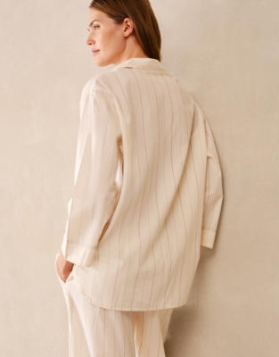 Organic Cotton Relaxed Stripe Pyjama Shirt