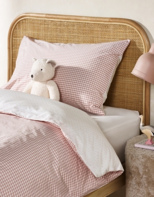 Organic Cotton Reversible Gingham Bed Linen