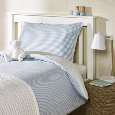 Organic Cotton Reversible Gingham Bed Linen