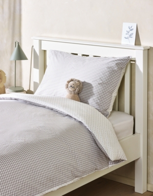 Organic Cotton Reversible Gingham Bed Linen