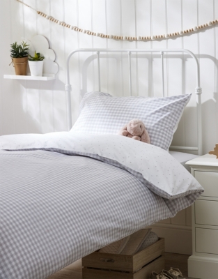 Organic Cotton Reversible Gingham Bed Linen