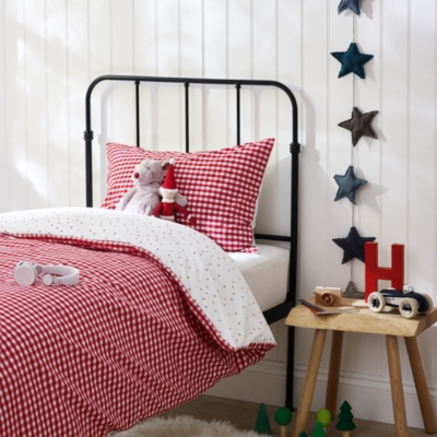 Organic Cotton Reversible Gingham Bed Linen