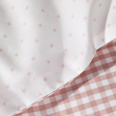 Organic Cotton Reversible Gingham Pillowcase