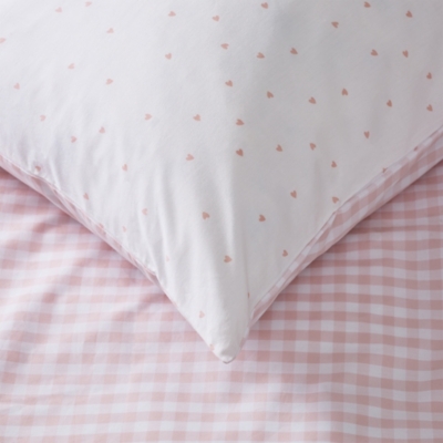 Organic Cotton Reversible Gingham Pillowcase