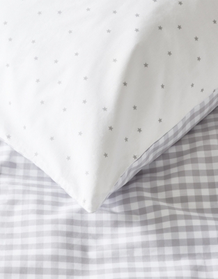 Organic Cotton Reversible Gingham Pillowcase