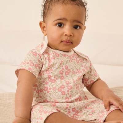 Organic Cotton Reya Floral Shortie (0–24mths)