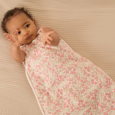 Organic Cotton Reya Floral Sleeping Bag – 1 Tog