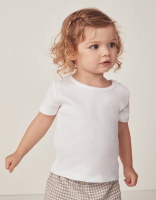 Organic Cotton Rib T-Shirt (0—18mths), Baby Clothing